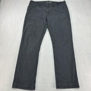 Kenneth Cole Reaction Jeans Mens 36x29 Gray Stretch Straight Leg Preppy Casual